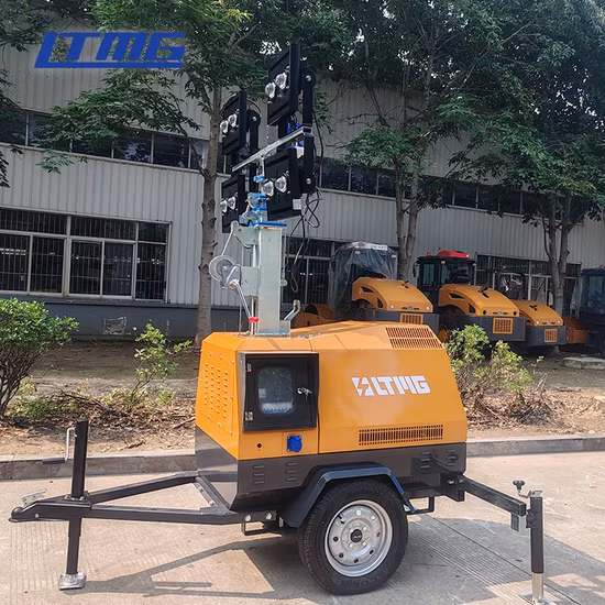 Генератор 4X400 Портативная мобильная светодиодная осветительная башня для мобильных устройств